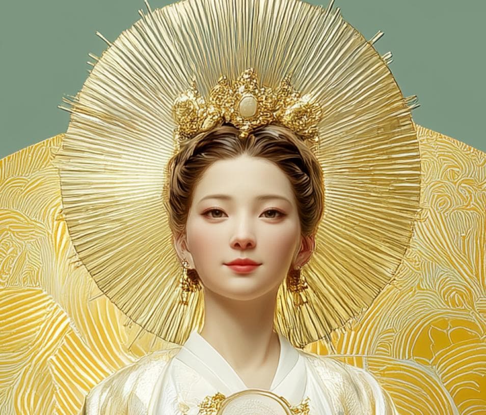 460【孔雀明王】吉祥孔雀の加護と除毒光【神仏画・風景画】