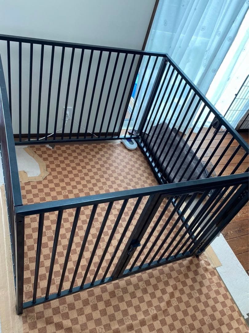 【引取りの場合5000円引き】 ペットサークル鉄製　大型犬