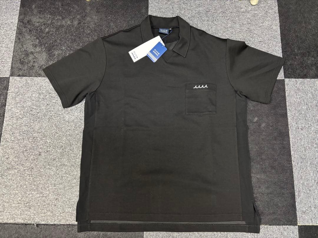 MUTAMARINE ブラックポロシャツ＆ショートパンツセットアップ