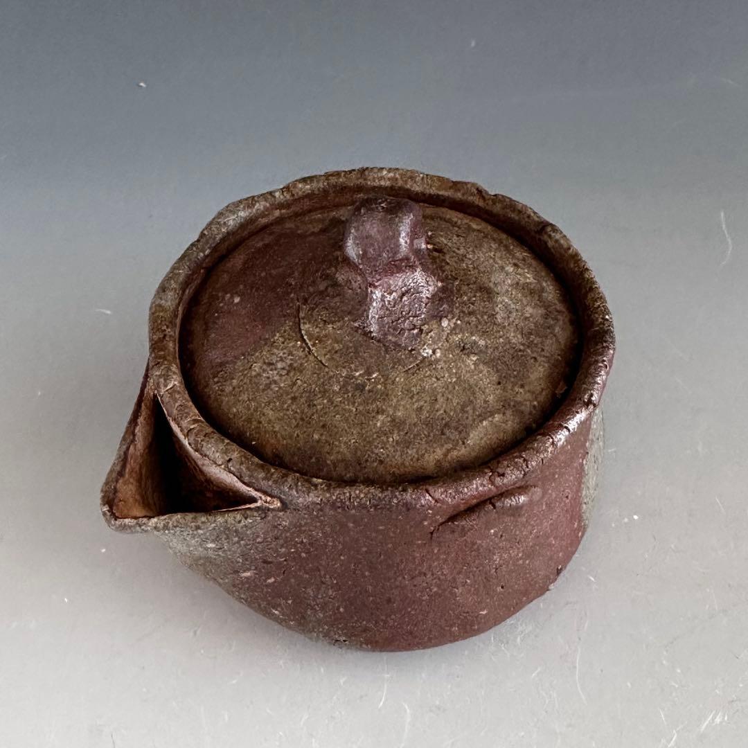 煎茶道具　備前焼　宝瓶　森宝山　陶芸　急須　骨董　アンティーク　煎茶器