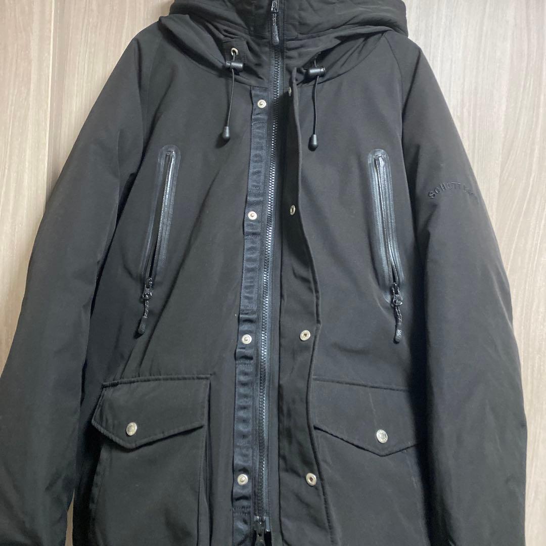 ま*ー様 SCHOTT BROS ブラックダウンジャケット