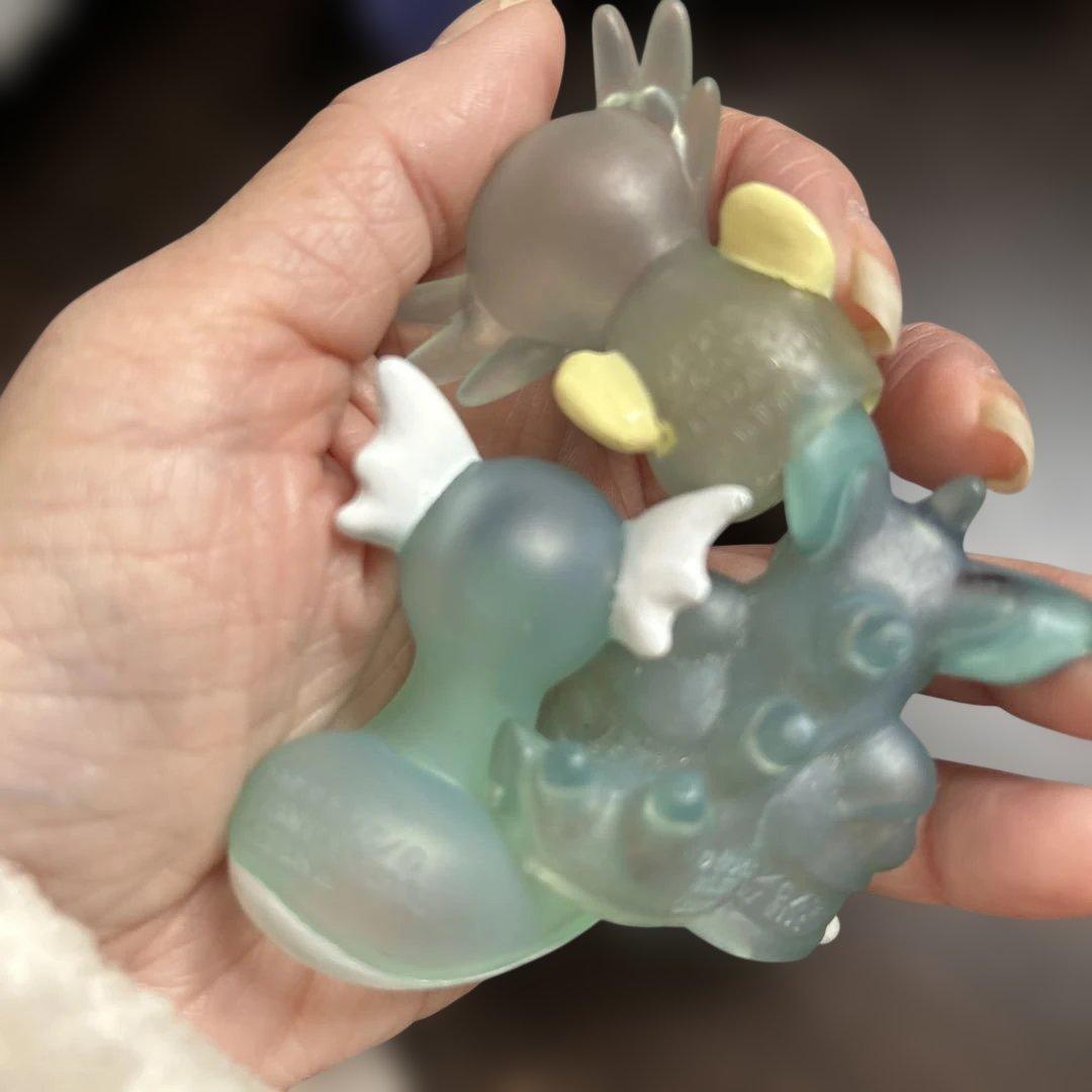 ポケモンキッズ 当時品 任天堂表記 クリア11点セットイーブイリザードシャワーズ