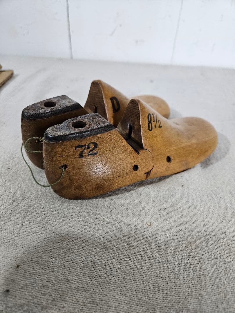 英国アンティーク 古い木のシューモールド 木製 ラスト 子供用 1956s