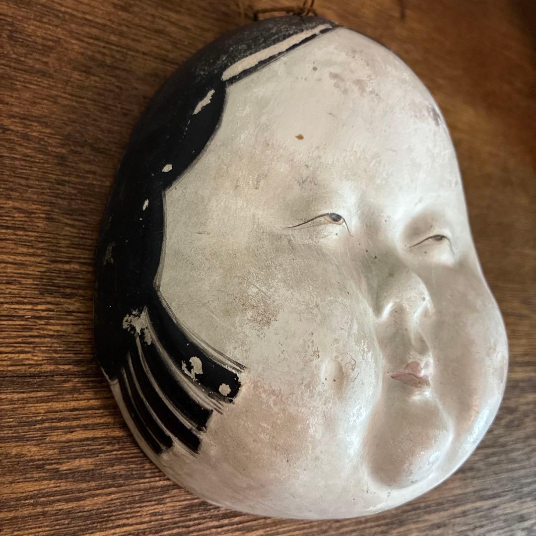 希少 骨董 お多福 春画 枕絵 裏隠し 色彩 陶器 陶磁器 古美術 壁掛け 時代