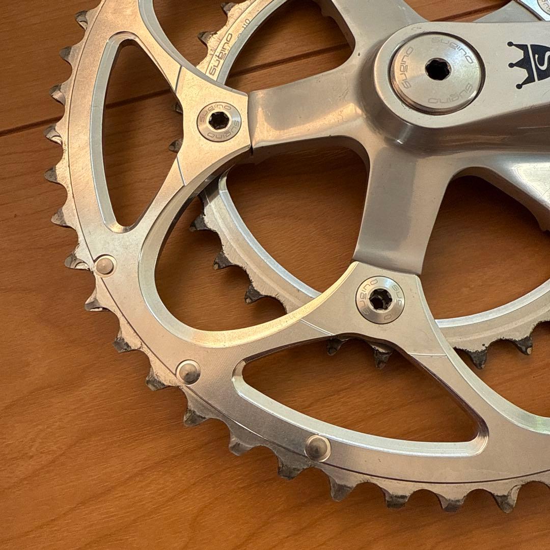 Sugino Might Tour クランクセット シルバー