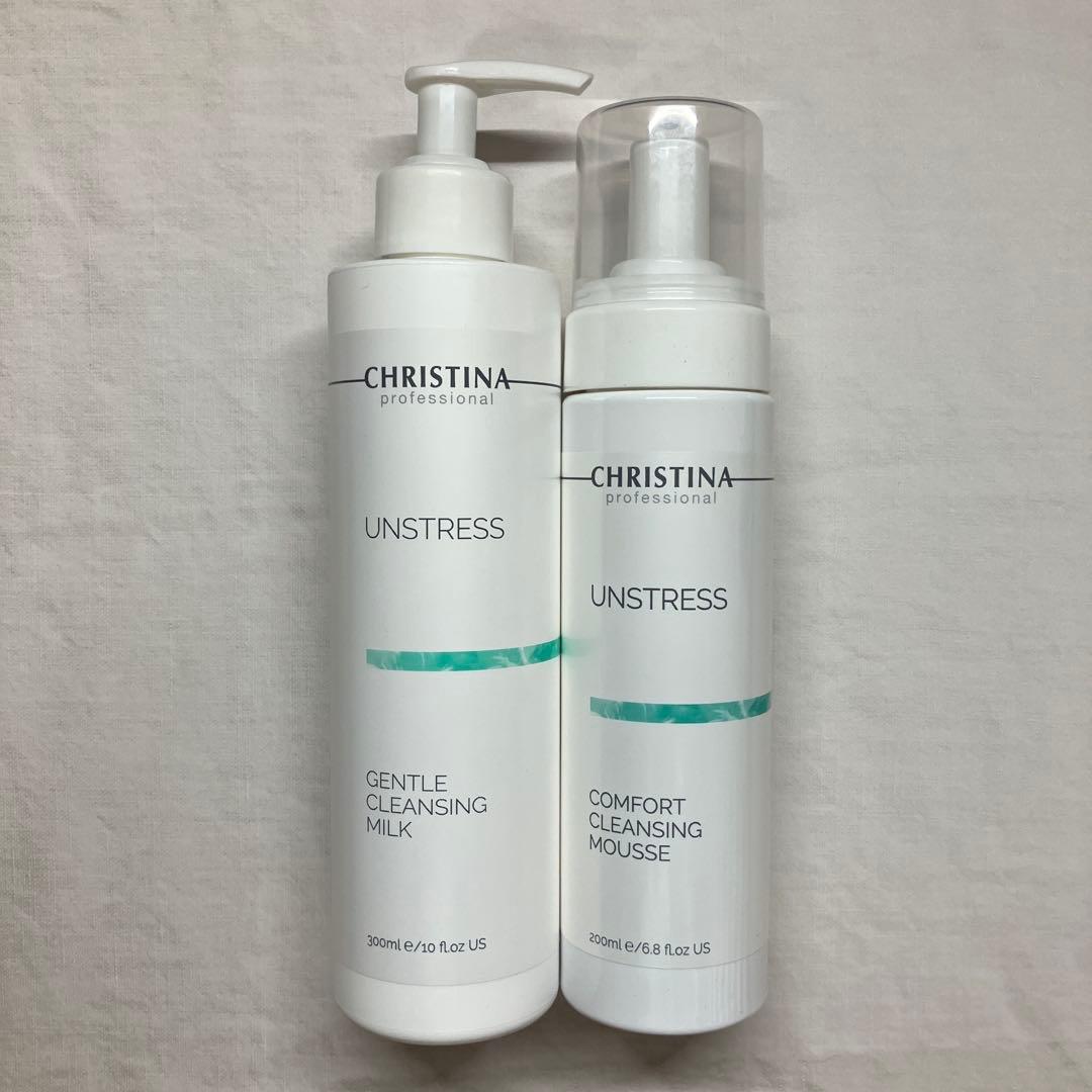 新品　クリスティーナ　アンストレス　クレンジングムース　クレンジングミルク