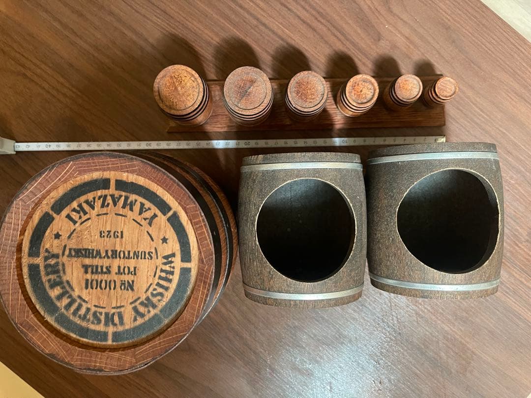 ウイスキー樽インテリアアイテム4点セット