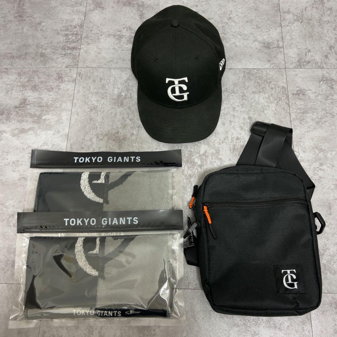 読売ジャイアンツ 巨人グッズ4点まとめ帽子 キャップ バッグ ハンカチ TGロゴ