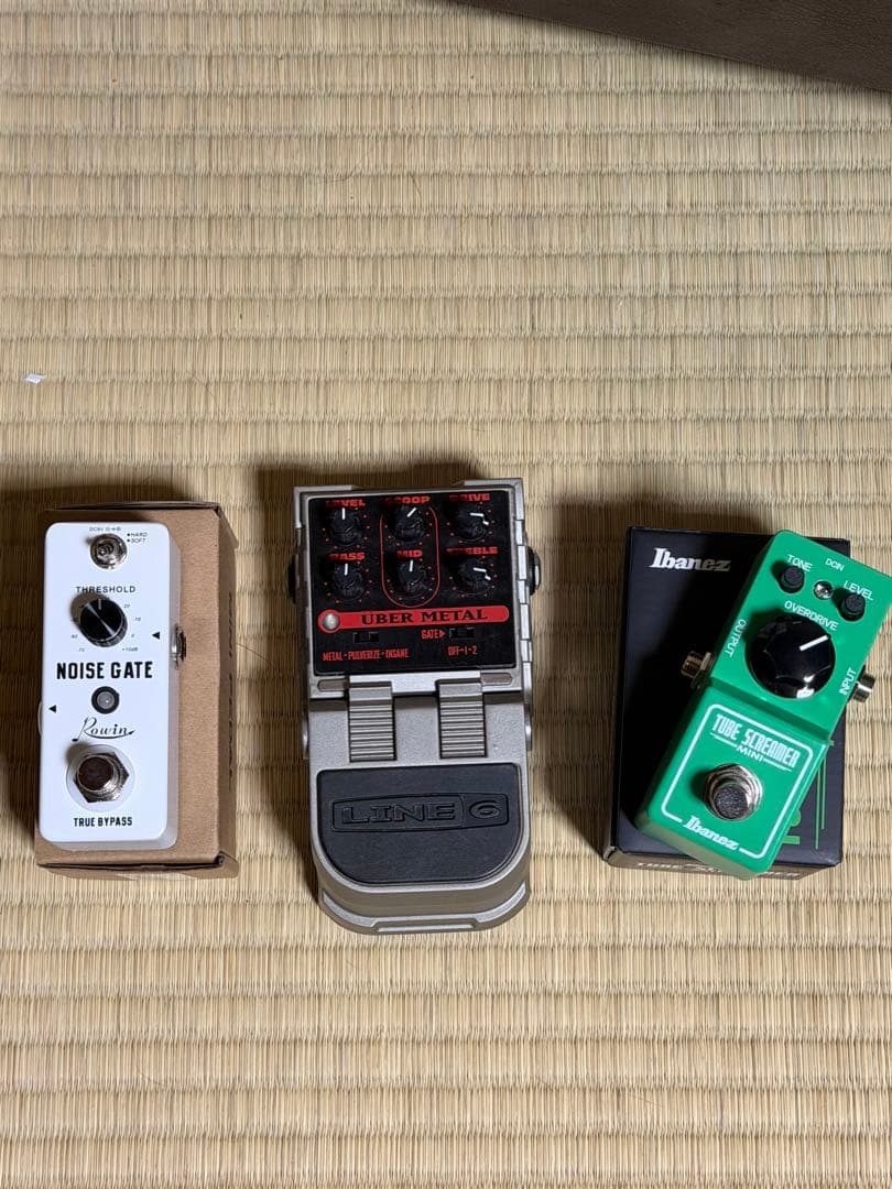 ギターエフェクターセット ノイズゲート ウーバーメタルLine6 TSミニ