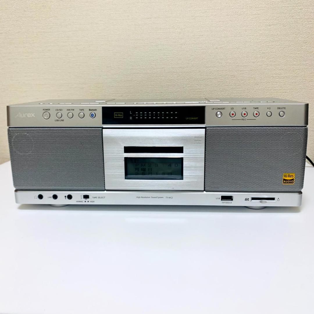 TOSHIBA　Aurex　TY-AK2　CDラジカセ　ハイレゾ　東芝