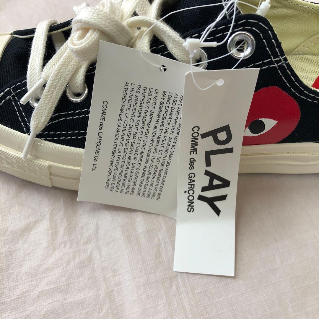新品未使用PLAYCOMMEdesGARCONSconversコラボスニーカー