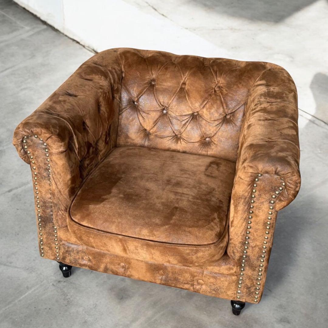 HR641 VINCENT コンパクトチェスターフィールド シングルソファ