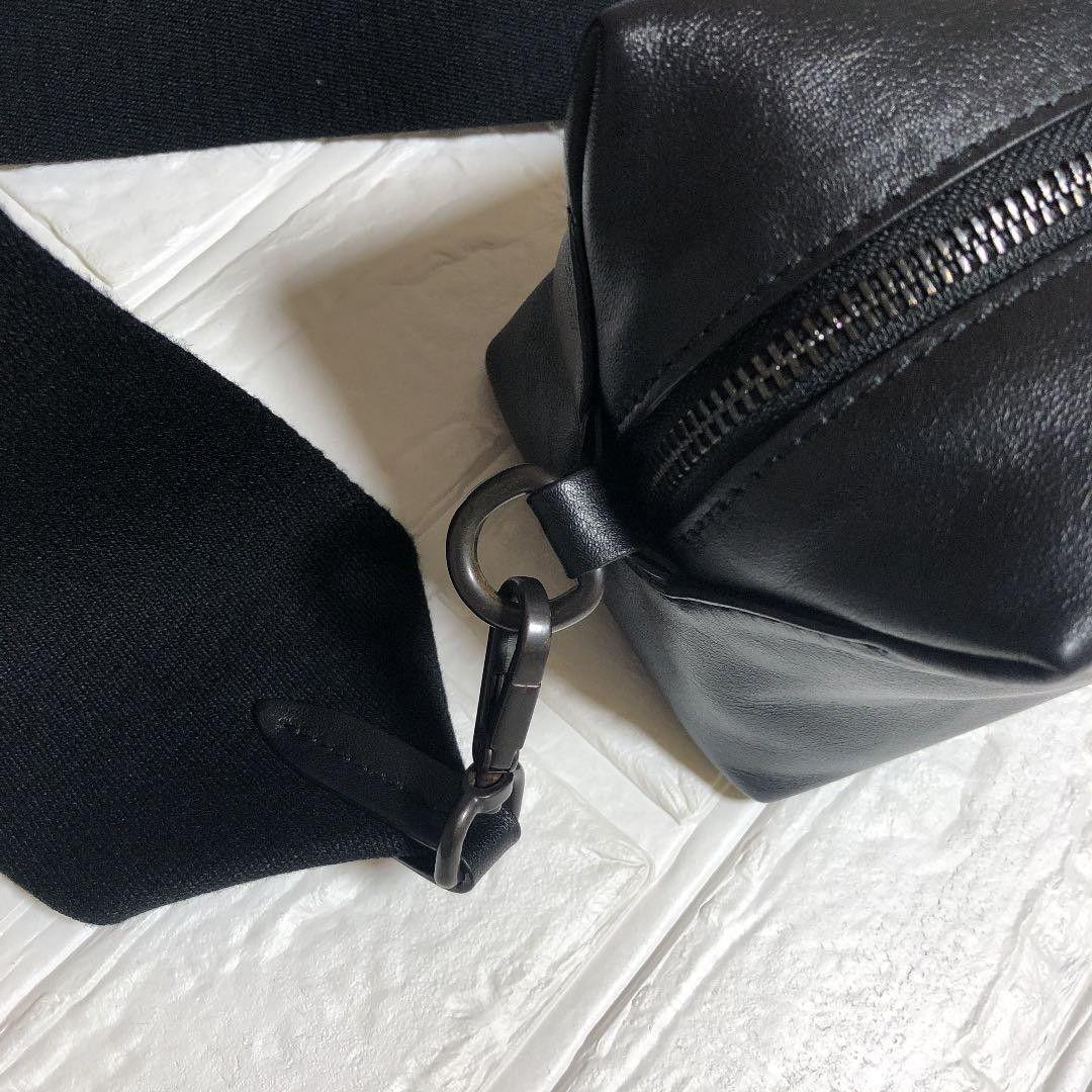 ワイズ ピンク ヨウジヤマモト レザー ボディーバッグ ショルダー 黒 希少