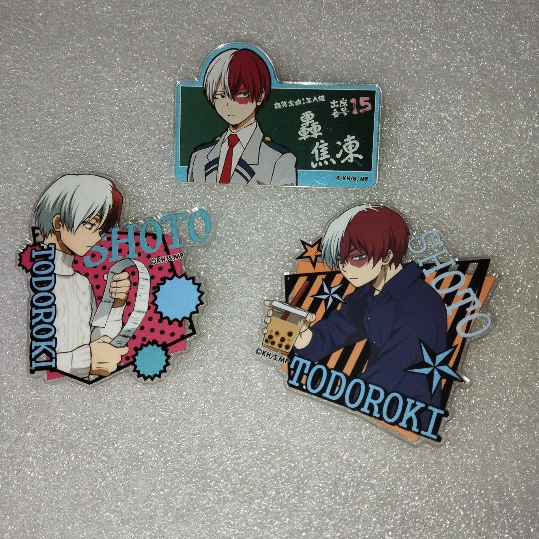 僕のヒーローアカデミア　ヒロアカ　轟　轟焦凍　アクリルバッジ　アクリルバッチ