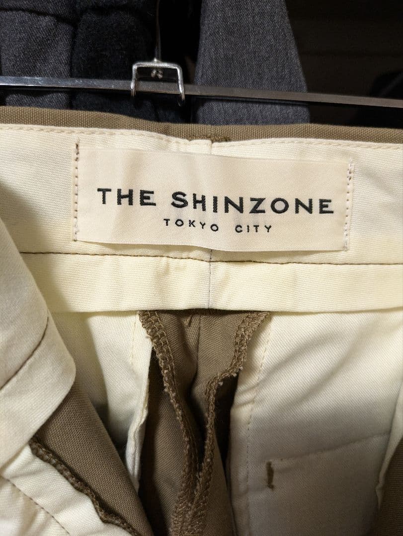【THE SHINZONE】新品未使用/ハイウエストチノパンツ/ベージュ/34