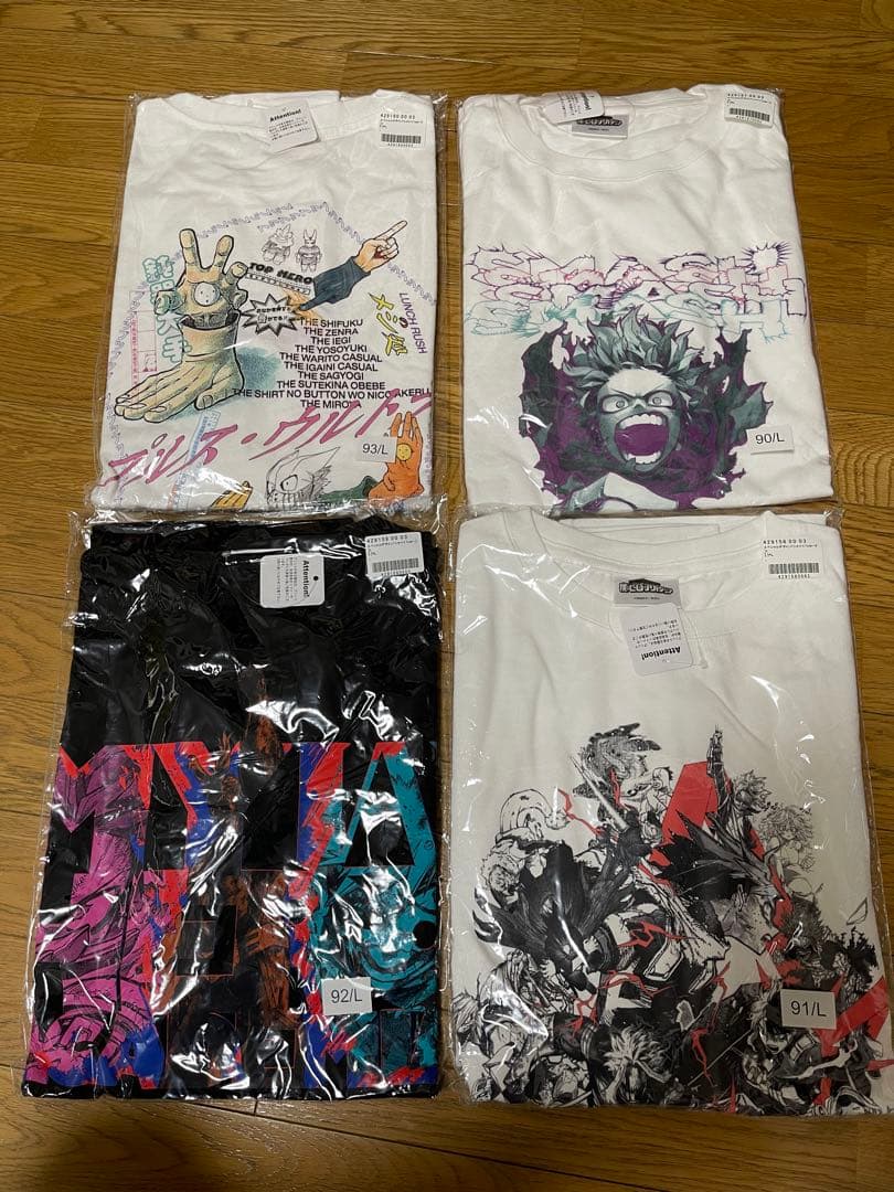 定期購読限定応募者全員サービスヒロアカ スペシャルデザインTシャツ 全4種 L寸