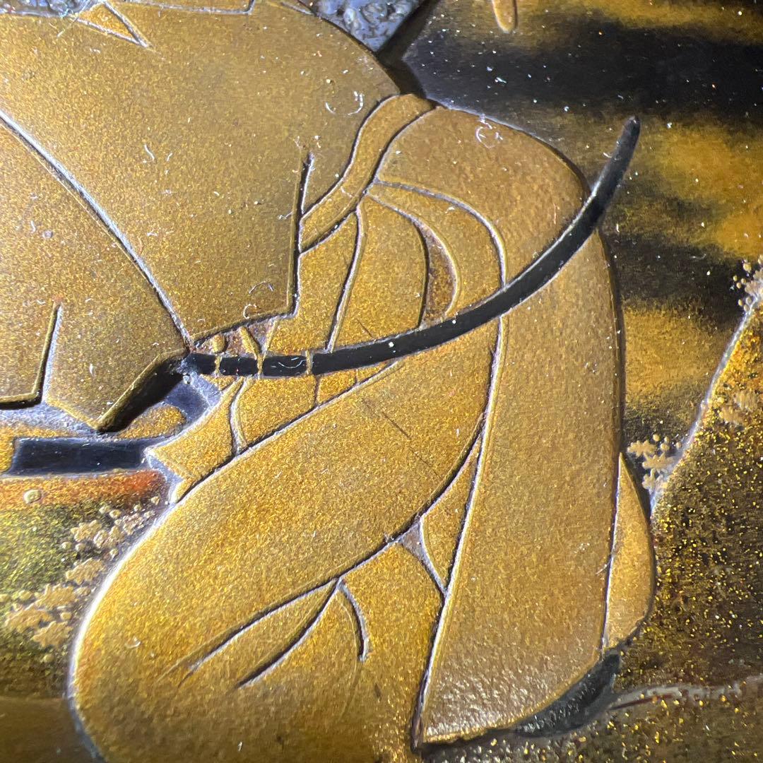 専用　時代盛蒔絵　八橋図盆　木箱付　幅25.8㎝　東Y7-1229☆2Fトヒルト