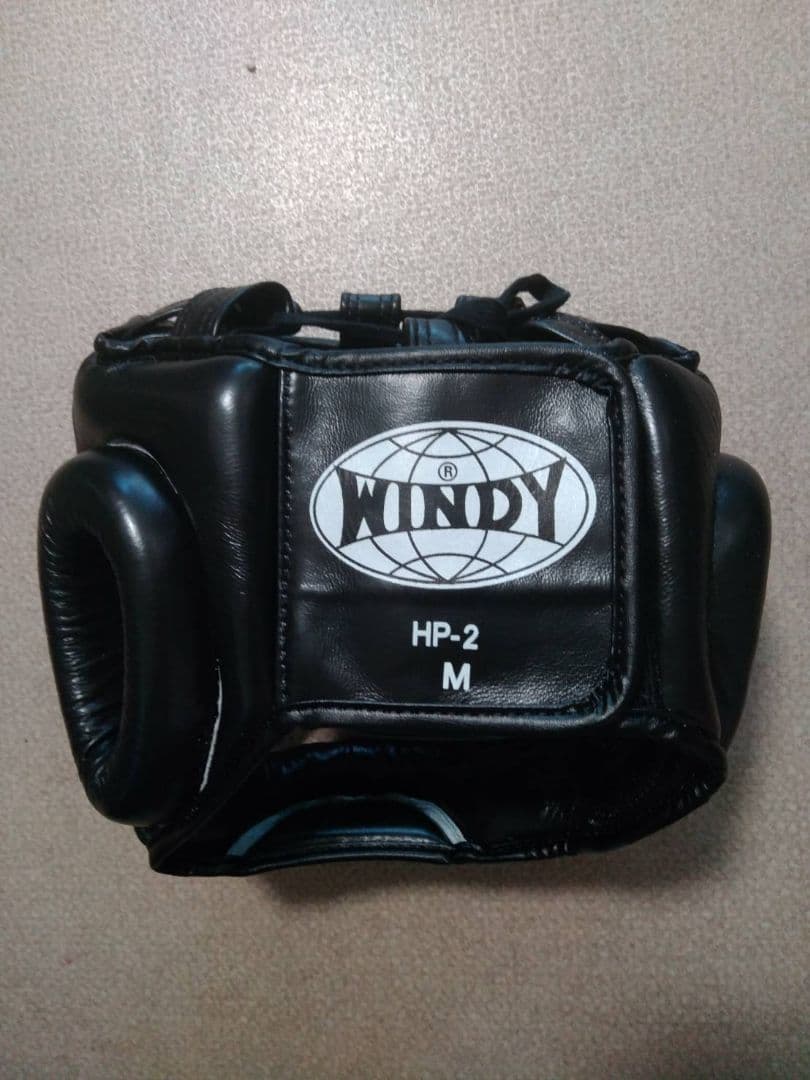 本革製WINDYヘッドギア HP-2 黒 M サイズ 新品