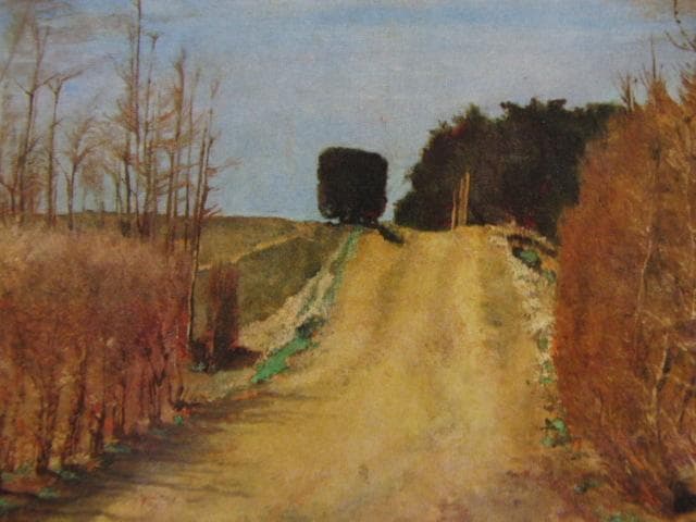 岸田劉生、【早春】、新品高級額 額装付、年代物・希少画集画、状態良好