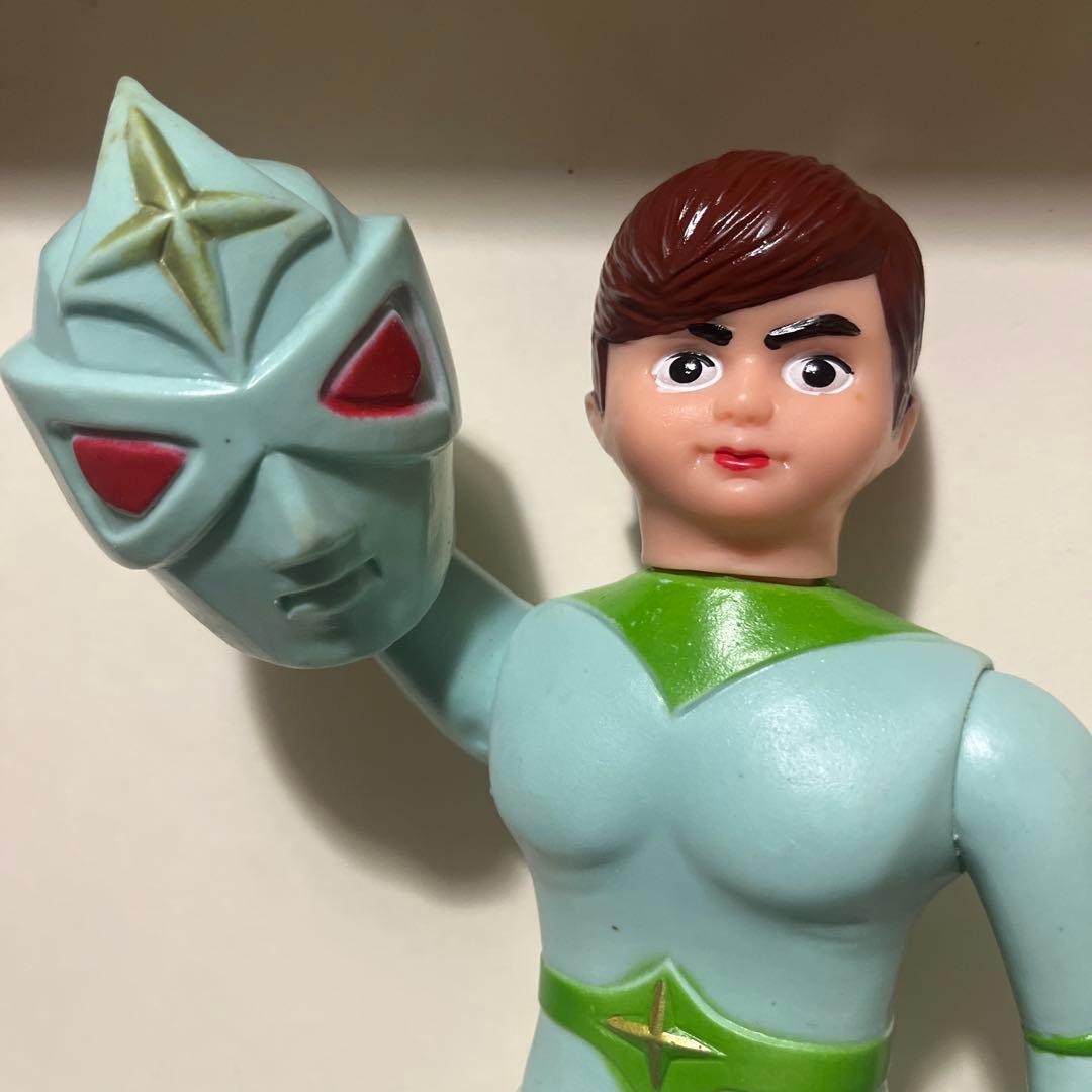 無版権 ミラーマン 面取れ ソフビ フィギュア 当時物