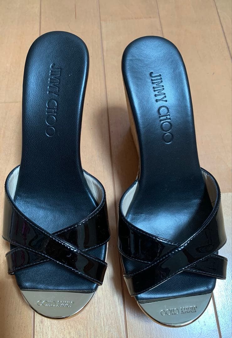 美品Jimmy Chooジミーチュウ　サンダルブラック　35