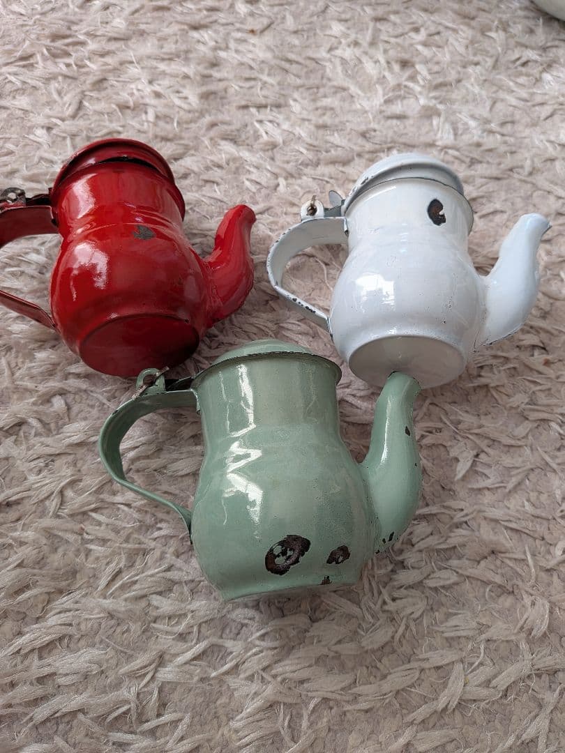 ヴィンテージ　ホーローポットセット