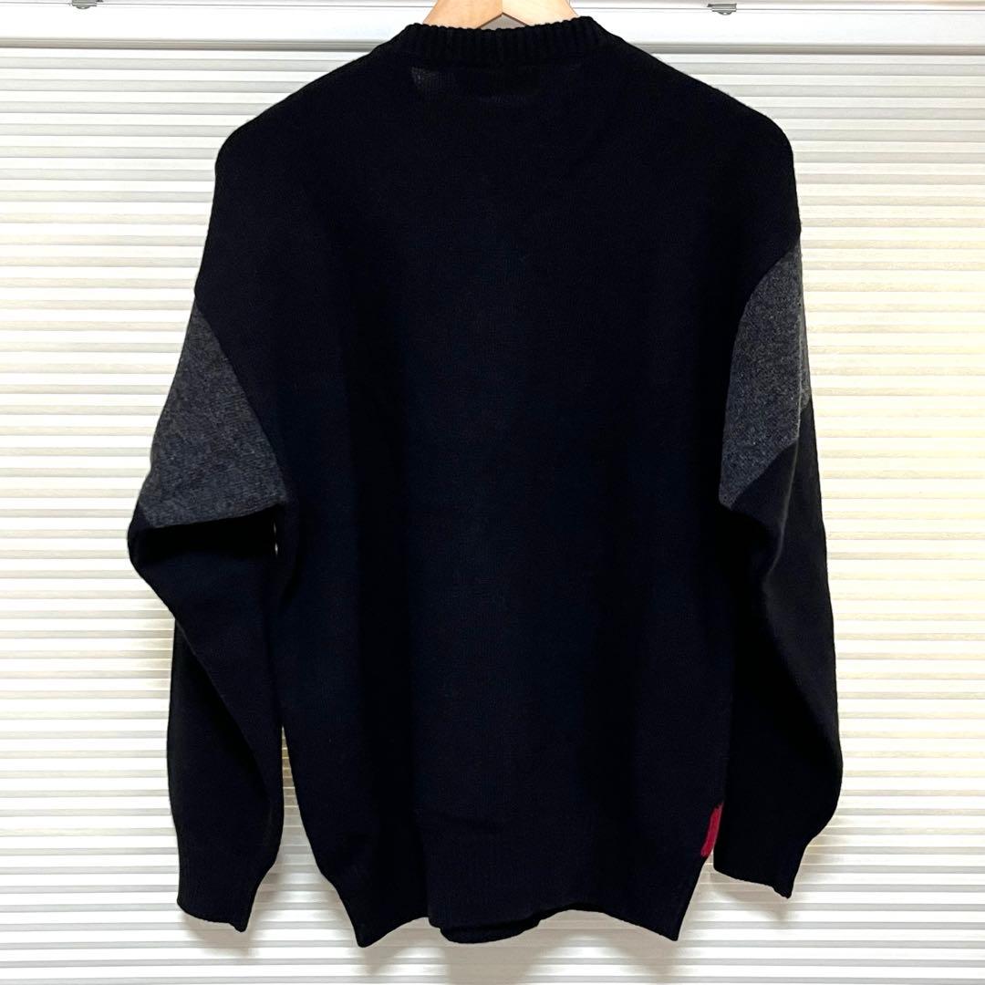超希少 ICEBERG バットマン セーター イタリア製 黒 サイズ表記S