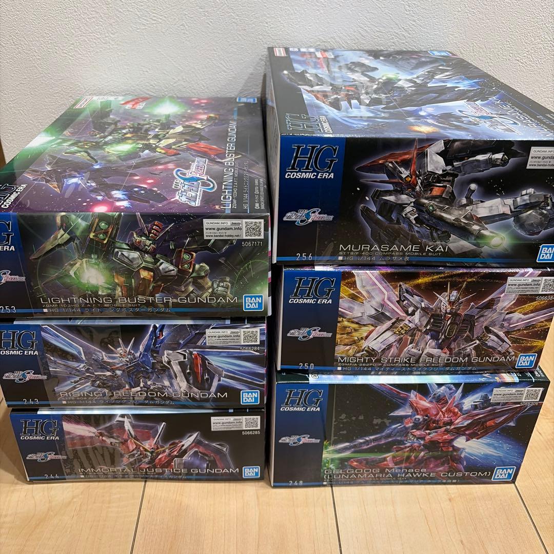 HG ガンダムSEED FREEDOM ガンプラ6体＋ミーティア