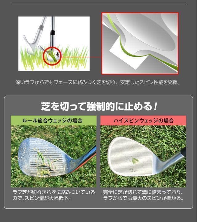 48度も新登場★世界最強バックスピンで止まって戻って寄せワン連発の超激スピン性能