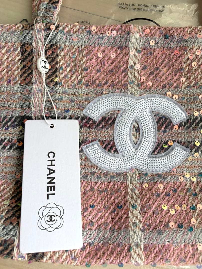 【希少1点のみ】シャネル VIP限定 非売品 ツイード トートバッグ ピンク