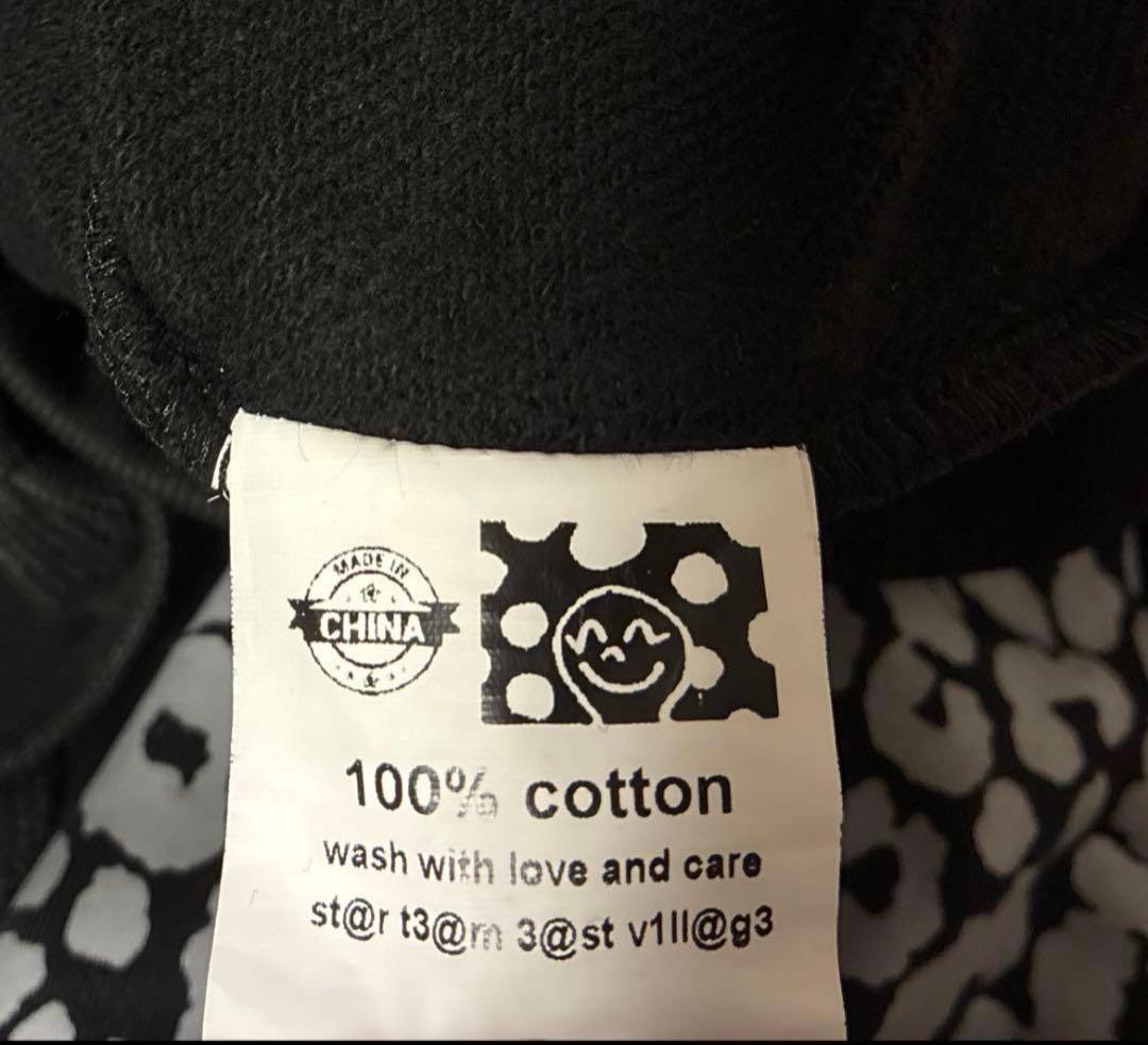 スターチーム　スウェットパンツ　黒　レオパード　S