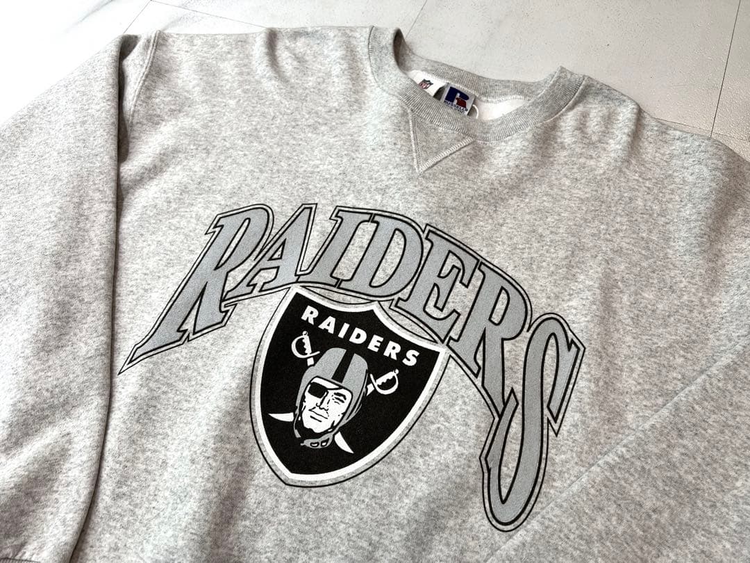 新品NFL RAIDERS コラボRussellラッセルレイダース2XL グレー
