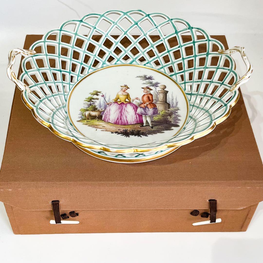 ヴィエナスタイル　恋人文透かしバスケット