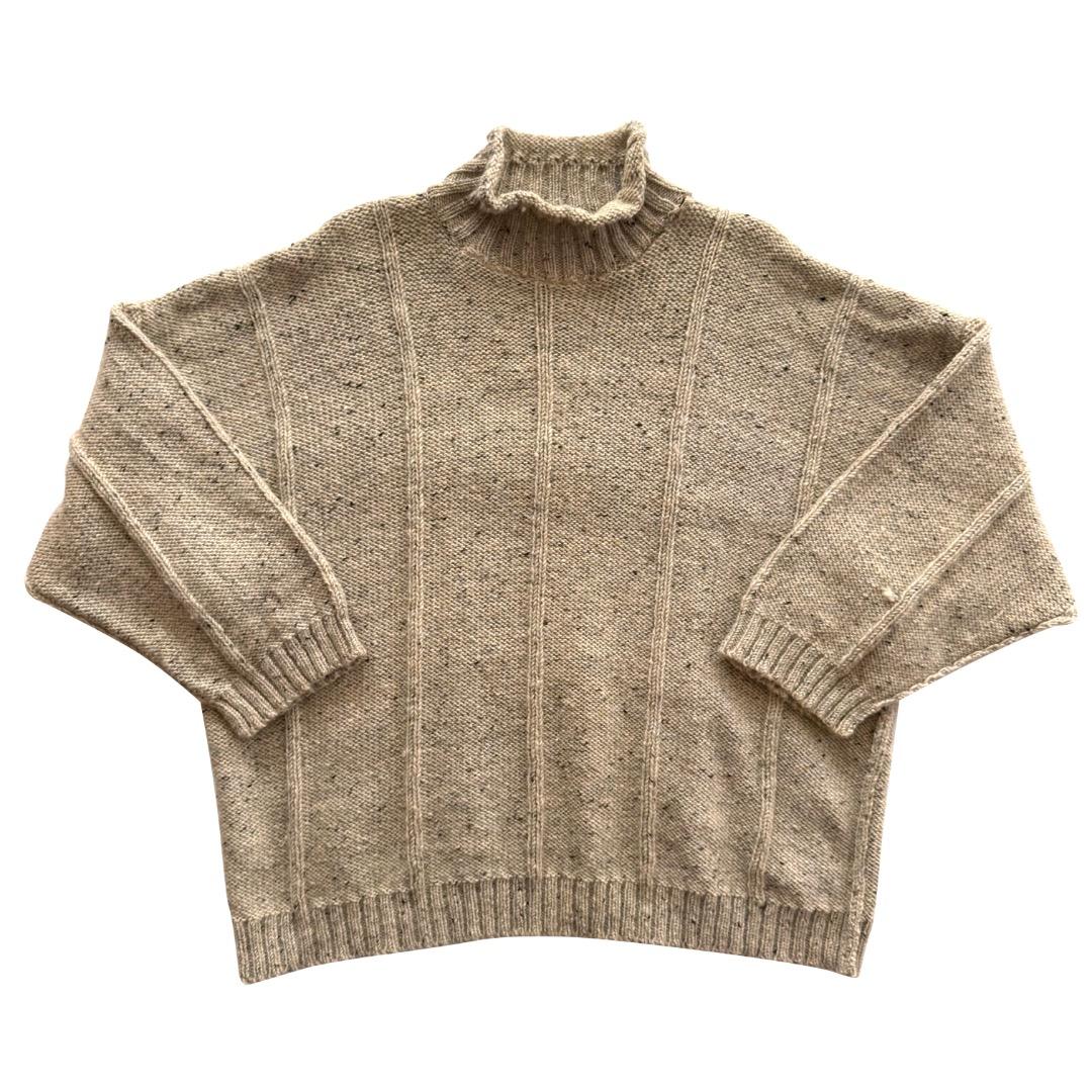 【Vintage】JOSEPH HOMME ハイネックセーター M ベージュ