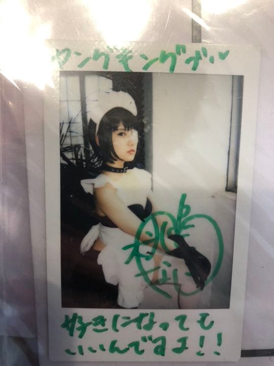 桃月なしこ 直筆サイン入りチェキ 当選通知付き