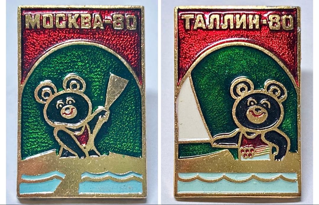 【コンプリートセット】こぐまのミーシャ ピンバッジ ピンズ ロシア オリンピック