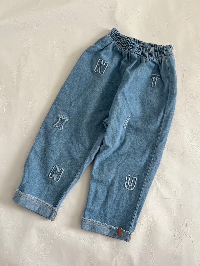 【yuka*tomo さま】nixnut ロゴデニムパンツ 110cm