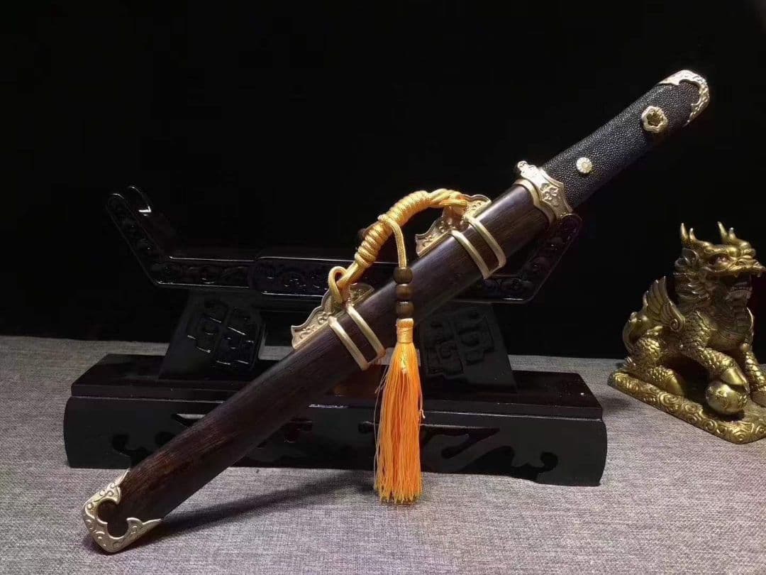 T 10焼刃幅刃12寸唐刀古兵器 武具　刀装具　日本刀　模造刀 居合刀