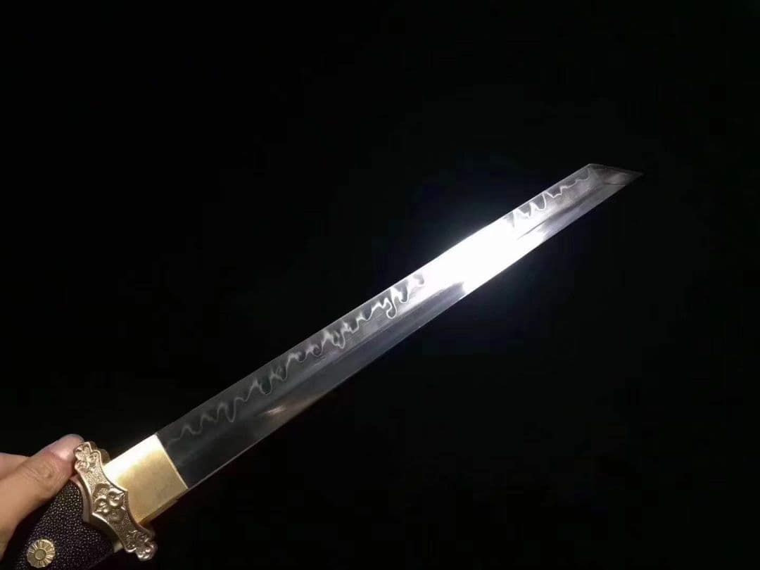 T 10焼刃幅刃12寸唐刀古兵器 武具　刀装具　日本刀　模造刀 居合刀