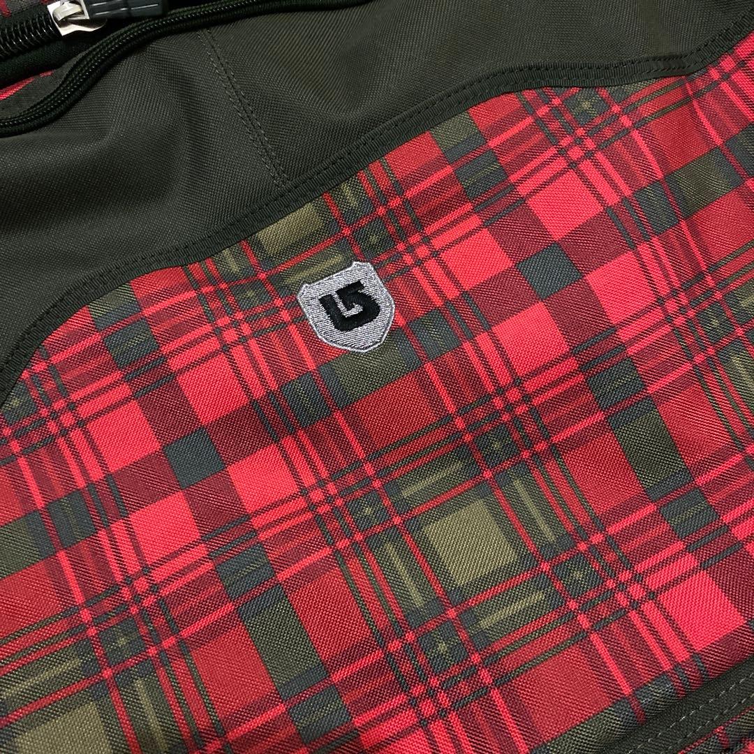 バートン Burton スノーボード ケース キャスター付156 赤系チェック柄