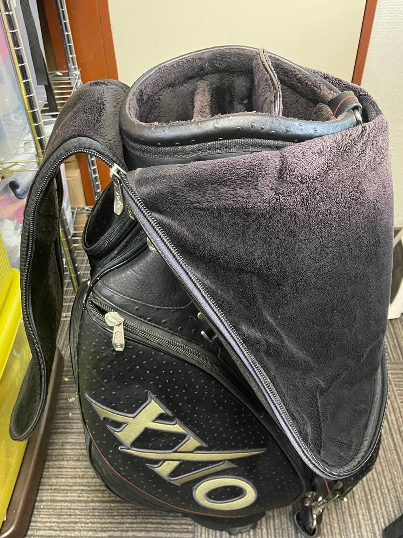 ゼクシオオーストリッチキャディバッグ　ゴルフバック　オーストリッチ　XXIO