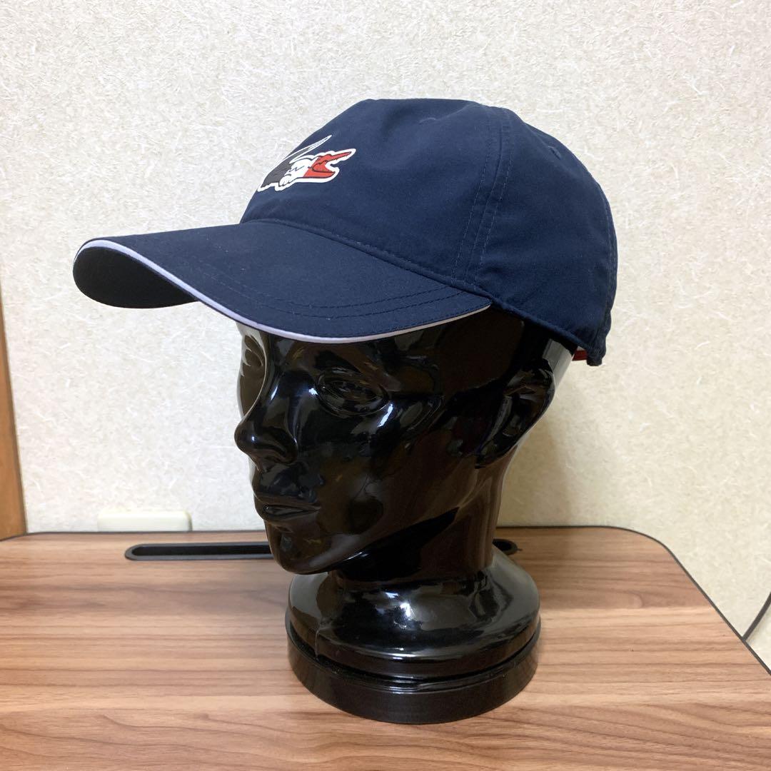 【美品】LACOSTE SPORT★ラコステ★デカワニ★トリコロール★キャップ