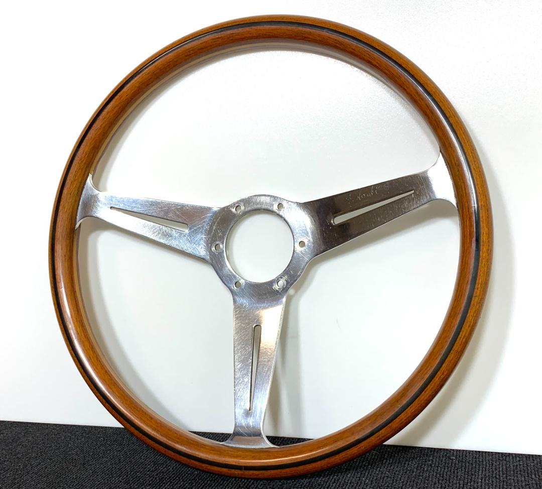 ナルディ クラシック ウッドステアリング 良品 ホーンボタン＆ホーンリング付き
