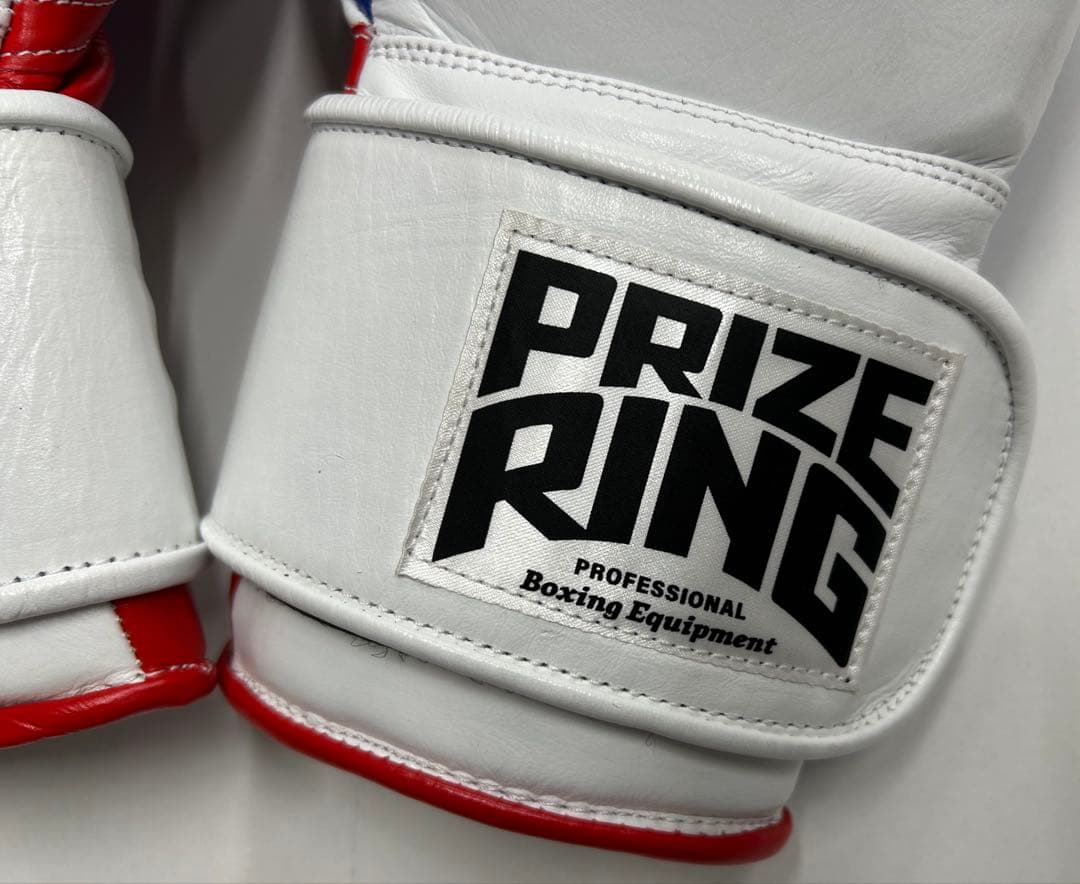 プライズリング　ボクシンググローブ　本革製 10oz 白