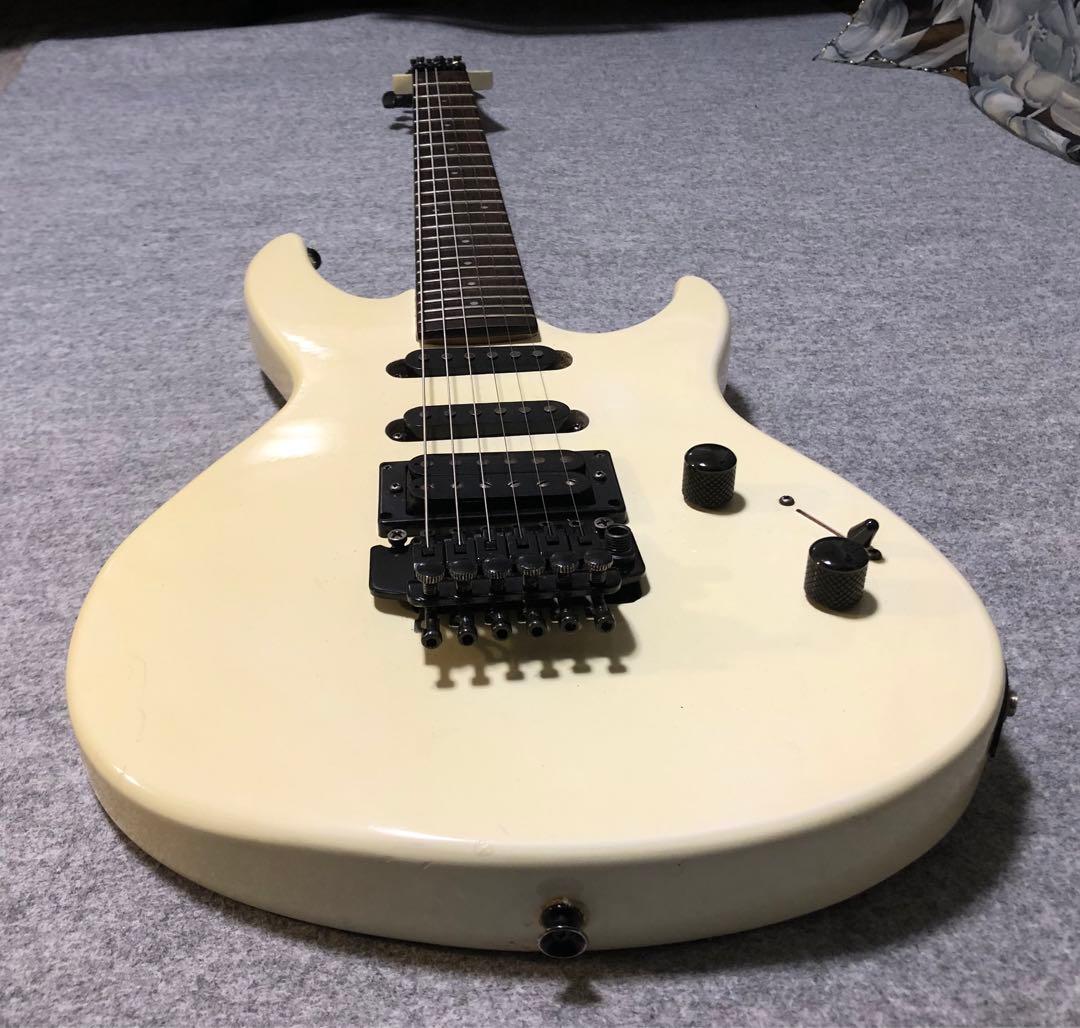 フル調整　アリアプロ2 VANGUARD ホワイト　フロイドローズ　エレキギター