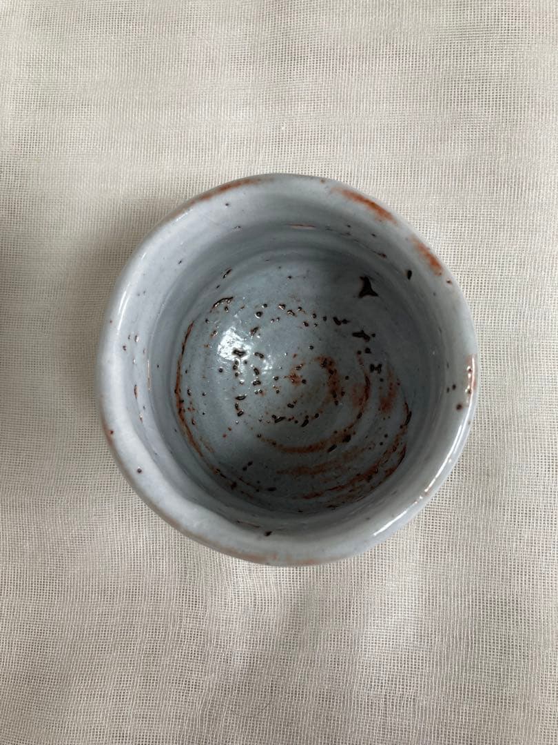 木戸貞昭／鼠志野茶碗／B37