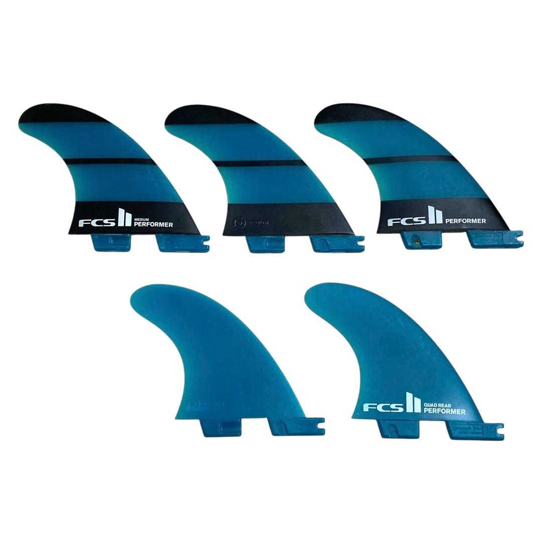 【5本セット】 FCS2 Performer フィンセット Medium