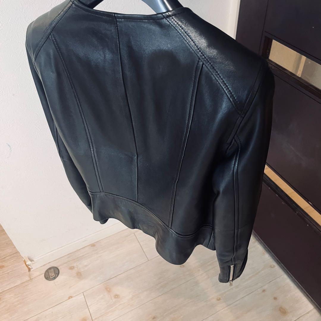 新品☆ANAYI ラムレザーファスナーブルゾン/セオリー、23区、ロペ