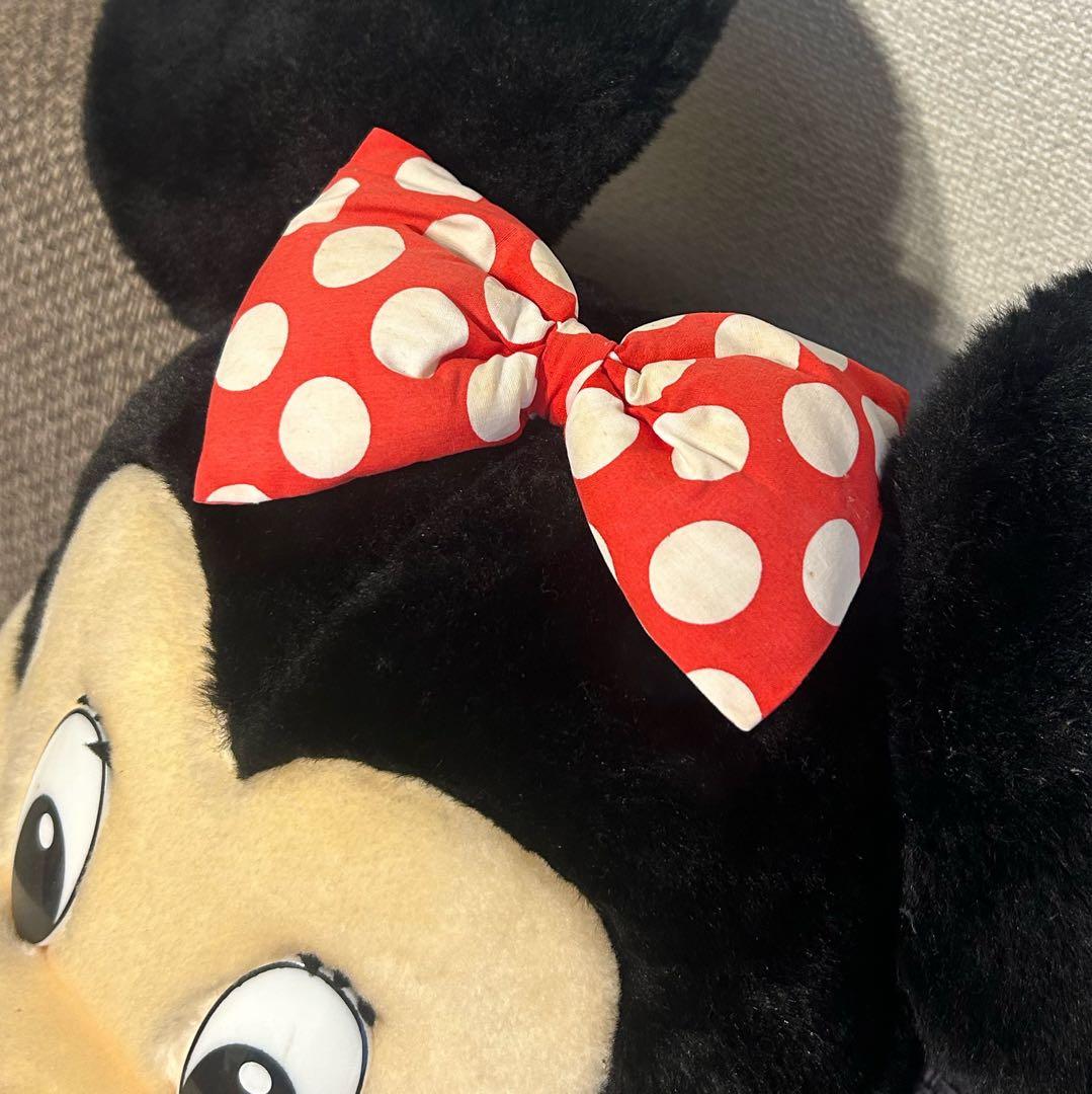 ディズニーヴィンテージミニーマウス特大ぬいぐるみ約90cm日本製希少品