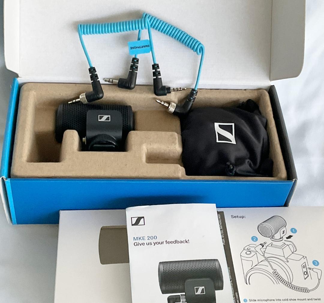 美品◆Sennheiser ゼンハイザー MKE 200◆指向性オンカメラマイク